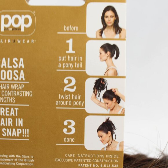 Dancing with the Stars Salsaloosa Hair Piece - Chestnut Brown, Volume & Messy Up - Picture 5 of 8